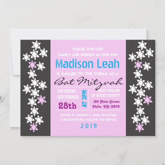 CREATION Bar Bat Mitzvah Invitation (Front)