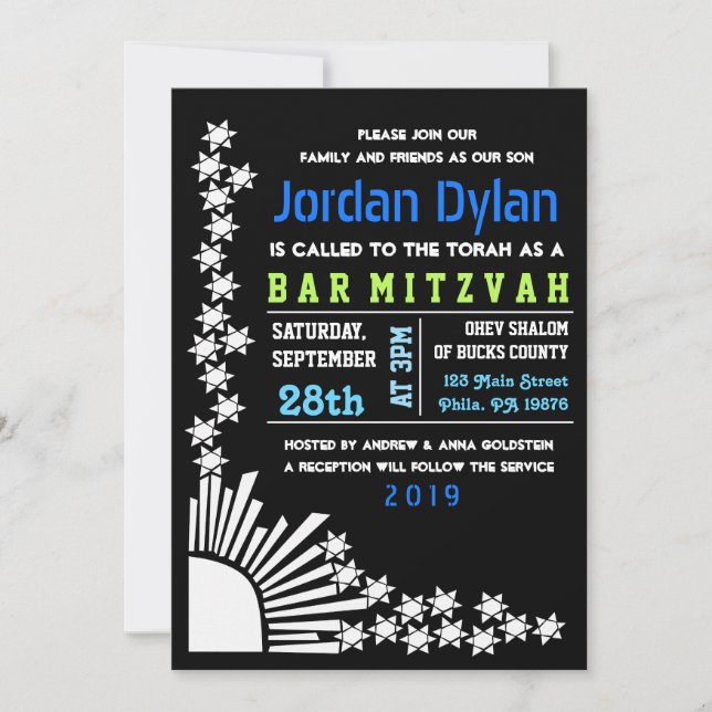CREATION Bar Bat Mitzvah Invitation (Front)