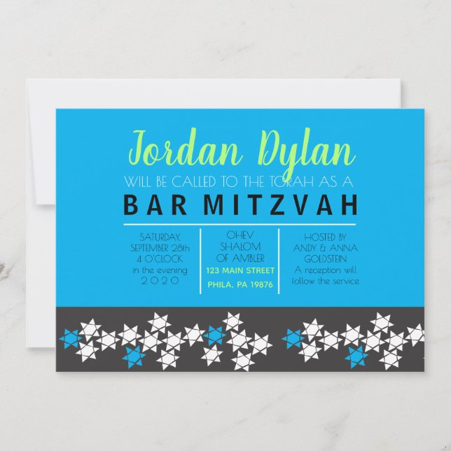 CREATION Bar Bat Mitzvah Invitation (Front)