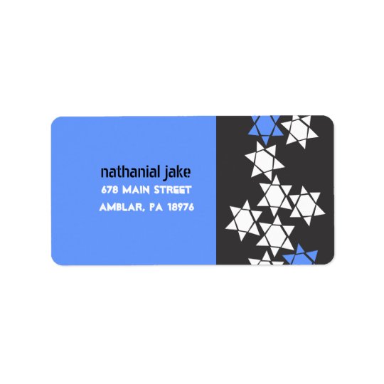 Creation Bar Bat Mitzvah Print your own label Address Label