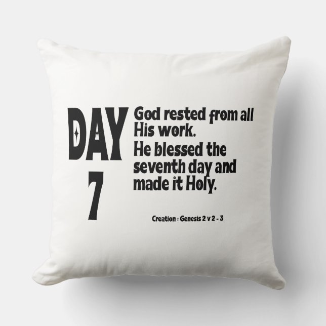 CREATION: DAY 7 CUSHION (Front)