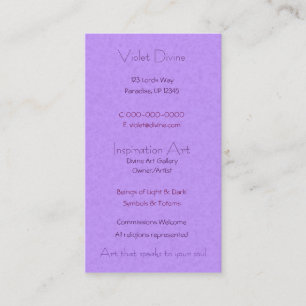 Creation Mandala Business Card