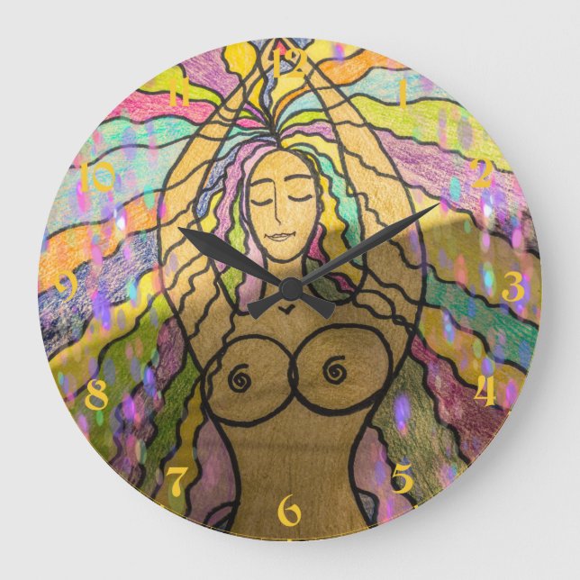 Creation Modern Art Large Clock (Front)