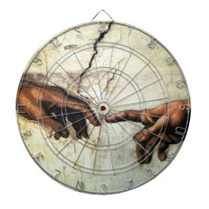 Creation of Adam - Hands Michelangelo 1475 - 1564 Dartboard