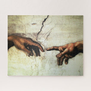 Creation of Adam - Hands Michelangelo 1475 - 1564 Jigsaw Puzzle