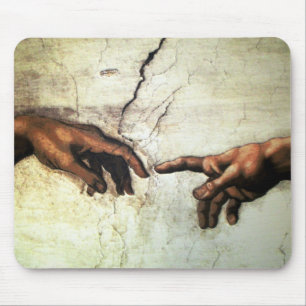 Creation of Adam - Hands Michelangelo 1475 - 1564 Mouse Pad
