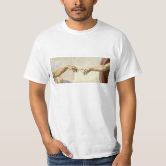 Creation of Adam Hands - Michelangelo T-Shirt