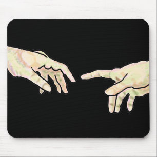 Creation of Adam Hands Mouse Pad