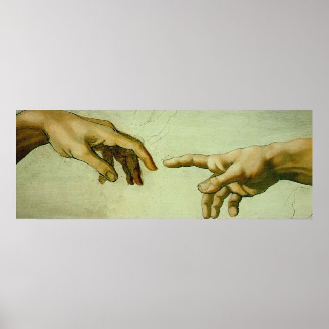 Creation of Adam (hands) Poster (Front)