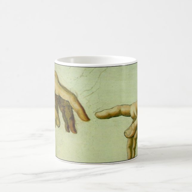 Creation of Adam in detail Coffee Mug (Center)