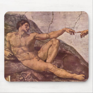 Creation of Adam in detail Mouse Pad