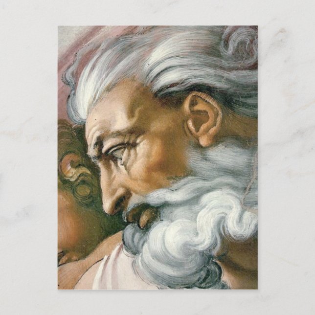 Creation of Adam in detail Postcard (Front)
