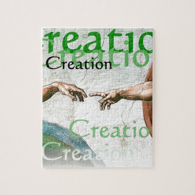 Creation of Adam Jigsaw Puzzle (Vertical)