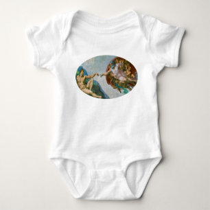 Creation of Adam - Michelangelo 1475 - 1564 Baby Bodysuit
