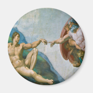 Creation of Adam - Michelangelo 1475 - 1564 Magnet
