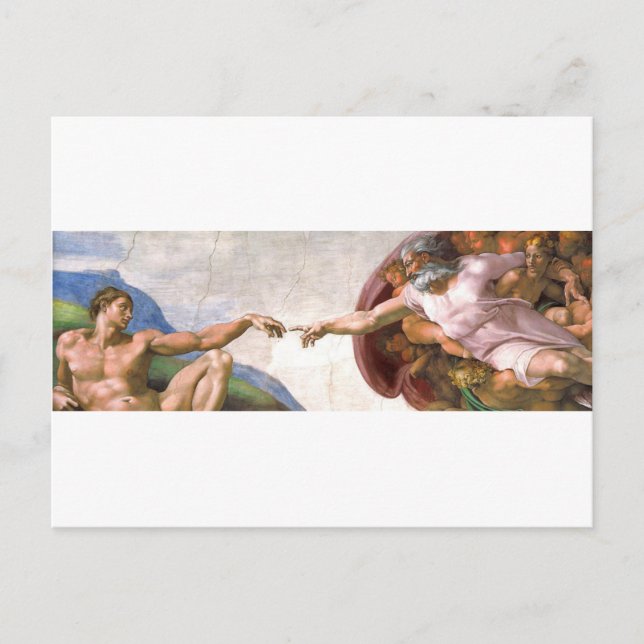 Creation of Adam Postcard (Front)