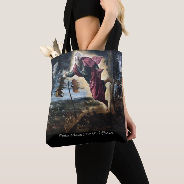 Creation of Animals Tote Bag (Close Up)
