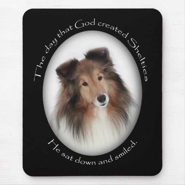 Creation of Shelties Mouse Pad (Front)