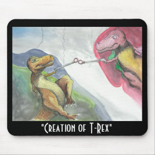 Creation of T-Rex Mouse Pad