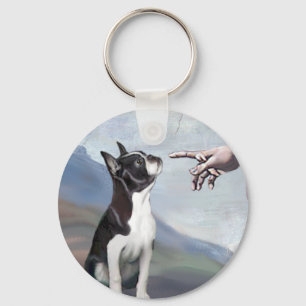 Creation of the Boston Terrier (#3) Key Ring