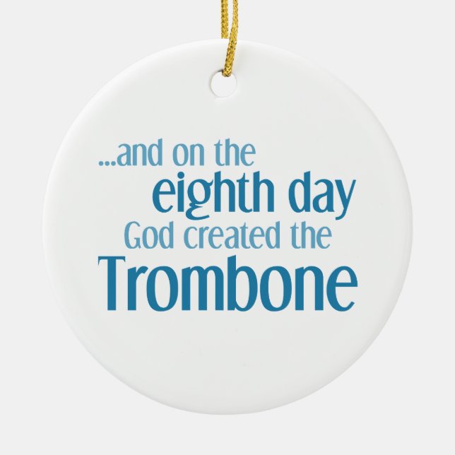 Creation of the Trombone Ceramic Tree Decoration (Front)