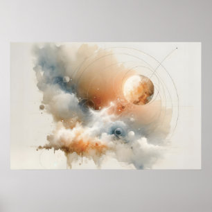 Creation Of The Universe Genesis Inspired Abstract Poster