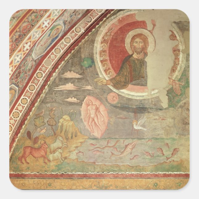 Creation of the World Square Sticker (Front)