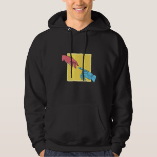 Creation painting parody robotic fingers hoodie