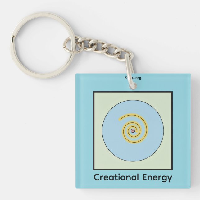 Creational Energy Symbol Key Ring (Front)