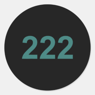 Creative 222 Designs Costume Ideas Co. Number 222  Classic Round Sticker