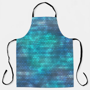Creative abstract blue background design. apron