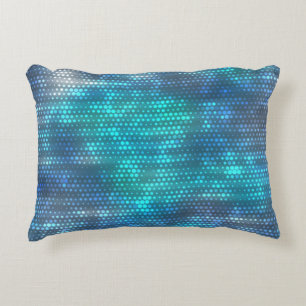 Creative abstract blue background design. decorative cushion