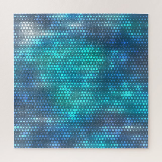 Creative abstract blue background design. jigsaw puzzle (Vertical)