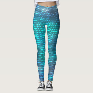 Creative abstract blue background design. leggings