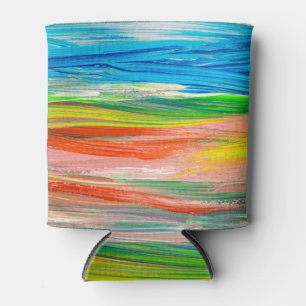 Creative Abstract Hand Drawn Background Can Cooler