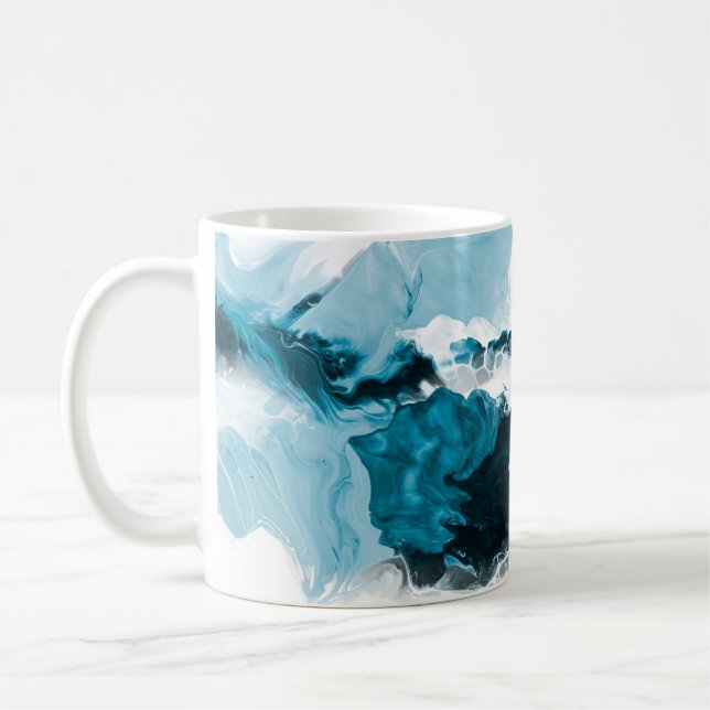 Creative abstract hand painted background, wallpap coffee mug (Left)