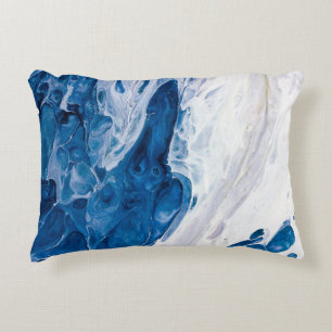 Creative abstract hand painted background, wallpap decorative cushion