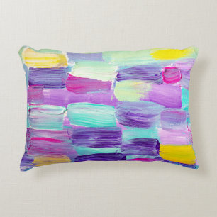 Creative abstract hand painted background, wallpap decorative cushion
