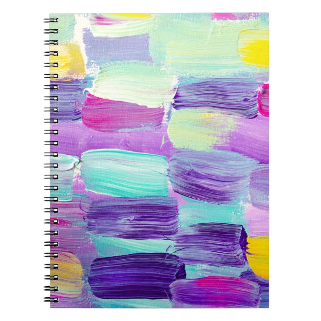 Creative abstract hand painted background, wallpap notebook (Front)