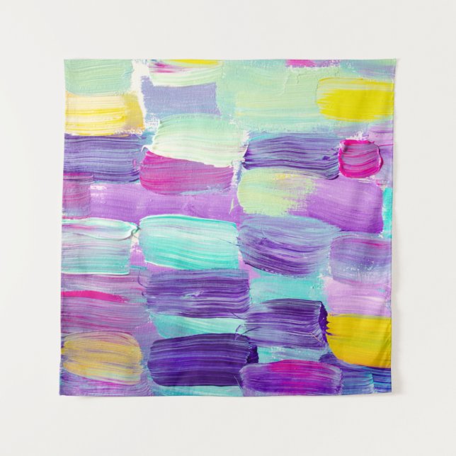 Creative abstract hand painted background, wallpap tapestry (Front)