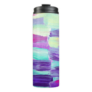 Creative abstract hand painted background, wallpap thermal tumbler