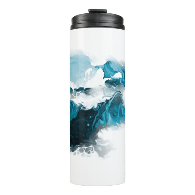 Creative abstract hand painted background, wallpap thermal tumbler (Front)