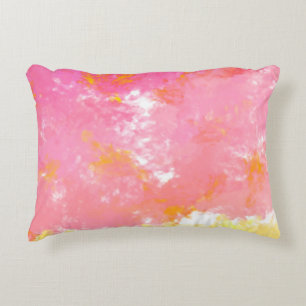 Creative abstract painting. Background with artist Decorative Cushion