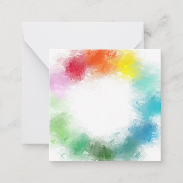 Creative Abstract Rainbow Colours Elegant Template (Front)