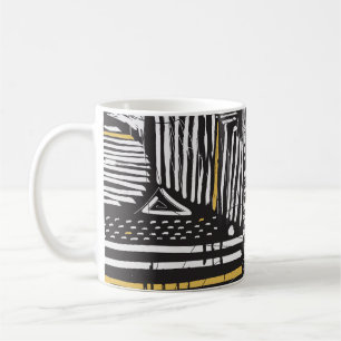 Creative abstract seamless pattern: artistic desig coffee mug