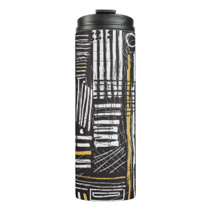 Creative abstract seamless pattern: artistic desig thermal tumbler