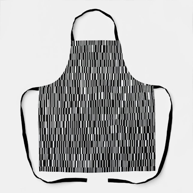 Creative, abstract, urban geometric pattern apron (Front)