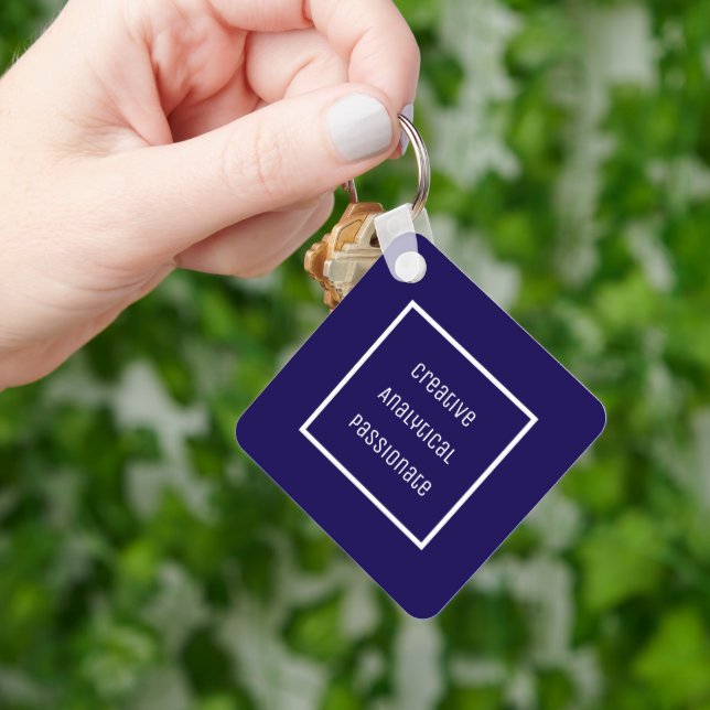 Creative, Analytic, Passionate Acrylic Keychain (Hand)