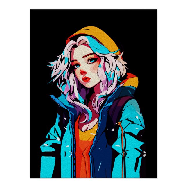 Creative Anime Wall Art | Girls 10 (Front)