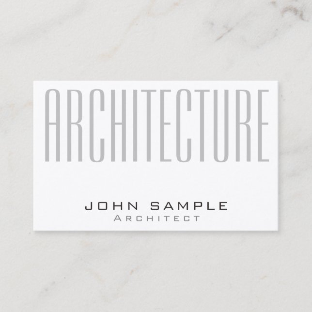 Creative Architecture Professional Luxury Silk Business Card (Front)
